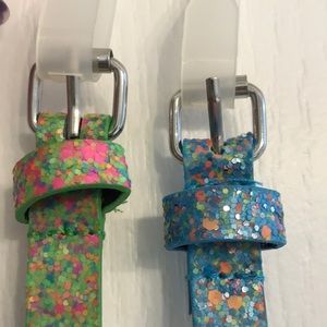 Girl’s XL glitter belts
